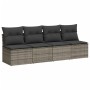 Garden sofa set 10 pieces with gray synthetic rattan cushions by , Garden sets - Ref: Foro24-3269370, Price: 654,19 €, Discou...
