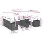 Gartensofa-Set, 10-teilig, mit grauen Polstern aus synthetischem Rattan von , Gartensets - Ref: Foro24-3269370, Preis: 651,06...