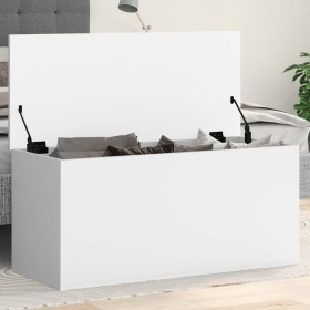 Engineered wood storage box in white, 100x42x46 cm by , Storage trunks - Ref: Foro24-840660, Price: 97,83 €, Discount: %