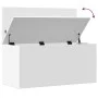 Engineered wood storage box in white, 100x42x46 cm by , Storage trunks - Ref: Foro24-840660, Price: 95,78 €, Discount: %