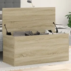 Aufbewahrungsbox aus Eichenholz in Sonoma-Optik, 100x42x46 cm. von , Aufbewahrungskisten - Ref: Foro24-840662, Preis: 85,49 €...