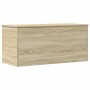 Storage box made of engineered Sonoma oak wood, measuring 100x42x46 cm. by , Storage trunks - Ref: Foro24-840662, Price: 88,1...