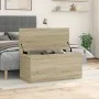 Aufbewahrungsbox aus Eichenholz in Sonoma-Optik, 100x42x46 cm. von , Aufbewahrungskisten - Ref: Foro24-840662, Preis: 84,29 €...