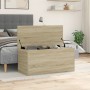 Storage box made of engineered Sonoma oak wood, measuring 100x42x46 cm. by , Storage trunks - Ref: Foro24-840662, Price: 88,1...