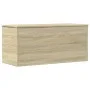 Aufbewahrungsbox aus Eichenholz in Sonoma-Optik, 100x42x46 cm. von , Aufbewahrungskisten - Ref: Foro24-840662, Preis: 84,29 €...