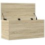 Caja de almacenaje madera ingeniería roble Sonoma 100x42x46 cm de , Baúles de almacenamiento - Ref: Foro24-840662, Precio: 91...
