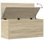 Storage box made of engineered Sonoma oak wood, measuring 100x42x46 cm. by , Storage trunks - Ref: Foro24-840662, Price: 88,1...