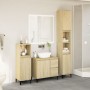 3-piece bathroom furniture set made of Sonoma oak plywood. by , Bathroom furniture - Ref: Foro24-3282654, Price: 184,97 €, Di...