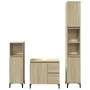 Badezimmermöbel-Set 3-teilig aus Eichenholz-Sonoma-Sperrholz. von , Badezimmermöbel - Ref: Foro24-3282654, Preis: 180,90 €, R...