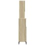 3-piece bathroom furniture set made of Sonoma oak plywood. by , Bathroom furniture - Ref: Foro24-3282654, Price: 184,97 €, Di...