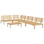 Set of 5-piece garden pallet sofas made of solid acacia wood by , Outdoor sofas - Ref: Foro24-3209305, Price: 531,34 €, Disco...