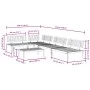 Set of 5-piece garden pallet sofas made of solid acacia wood by , Outdoor sofas - Ref: Foro24-3209305, Price: 531,34 €, Disco...