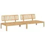 Central garden pallet sofas 2 units solid acacia wood by , Outdoor sofas - Ref: Foro24-3209307, Price: 221,30 €, Discount: %