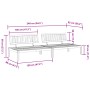Central garden pallet sofas 2 units solid acacia wood by , Outdoor sofas - Ref: Foro24-3209307, Price: 224,89 €, Discount: %