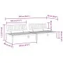 Central garden pallet sofas 2 units solid acacia wood by , Outdoor sofas - Ref: Foro24-3209307, Price: 221,30 €, Discount: %