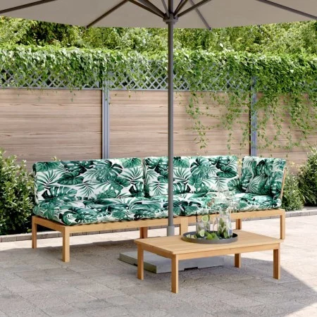 Garden pallet sofa set with 3-piece acacia wood cushions. by , Outdoor sofas - Ref: Foro24-3209324, Price: 422,56 €, Discount: %