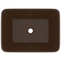 Matte dark brown ceramic luxury washbasin 41x30x12 cm by vidaXL, Sinks - Ref: Foro24-147050, Price: 61,87 €, Discount: %