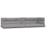 Set de sofás de palets de jardín y cojines 4 pzas madera acacia de , Sofás de exterior - Ref: Foro24-3209326, Precio: 615,83 ...