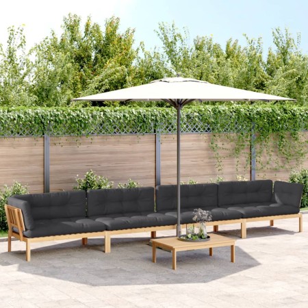 Garten-Palettensofa-Set mit 5-teiligen Kissen aus Akazienholz. von , Outdoor-Sofas - Ref: Foro24-3209379, Preis: 997,61 €, Ra...