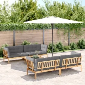 Set of garden pallet sofas and cushions 5 pieces acacia wood by , Outdoor sofas - Ref: Foro24-3209422, Price: 1,00 €, Discoun...