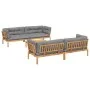Set of garden pallet sofas and cushions 5 pieces acacia wood by , Outdoor sofas - Ref: Foro24-3209422, Price: 1,00 €, Discoun...