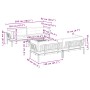 Set of garden pallet sofas and cushions 5 pieces acacia wood by , Outdoor sofas - Ref: Foro24-3209422, Price: 1,00 €, Discoun...