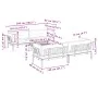 Set of garden pallet sofas and cushions 5 pieces acacia wood by , Outdoor sofas - Ref: Foro24-3209422, Price: 1,00 €, Discoun...
