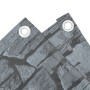 Pantalla de privacidad de jardín PVC piedra gris 700x120 cm de , Paneles de vallas - Ref: Foro24-4005528, Precio: 39,54 €, De...