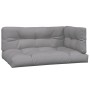 Corner pallet sofas for garden with 2 acacia wood cushions. by , Outdoor sofas - Ref: Foro24-3209476, Price: 519,83 €, Discou...