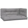 Corner pallet sofas for garden with 2 acacia wood cushions. by , Outdoor sofas - Ref: Foro24-3209476, Price: 496,10 €, Discou...