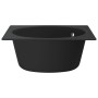 Küchenspüle mit Überlauf aus schwarzem Granit von vidaXL, Sinkt - Ref: Foro24-147065, Preis: 134,41 €, Rabatt: %