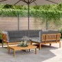Set de sofás de palets de jardín y cojines 4 pzas madera acacia de , Sofás de exterior - Ref: Foro24-3209488, Precio: 774,92 ...