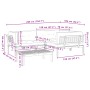 Garden pallet sofa set with 4 acacia wood cushions. by , Outdoor sofas - Ref: Foro24-3209488, Price: 806,47 €, Discount: %