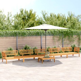 Set de sofás de palets de jardín 6 pzas madera maciza de acacia de , Sofás de exterior - Ref: Foro24-3209441, Precio: 755,94 ...