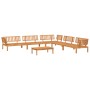 Set of 6-piece solid acacia wood garden pallet sofas by , Outdoor sofas - Ref: Foro24-3209443, Price: 789,68 €, Discount: %
