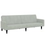 Two-seater sofa bed with light gray velvet ottoman by , Sofas - Ref: Foro24-3258098, Price: 336,03 €, Discount: %