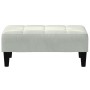 Zweiplätziges Schlafsofa mit Hocker aus hellem grauen Samt. von , Sofas - Ref: Foro24-3258098, Preis: 336,03 €, Rabatt: %