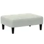 Zweiplätziges Schlafsofa mit Hocker aus hellem grauen Samt. von , Sofas - Ref: Foro24-3258098, Preis: 330,49 €, Rabatt: %