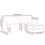 Zweiplätziges Schlafsofa mit Hocker aus hellem grauen Samt. von , Sofas - Ref: Foro24-3258098, Preis: 336,03 €, Rabatt: %