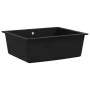 Kitchen sink with black granite overflow by vidaXL, Sinks - Ref: Foro24-147069, Price: 167,56 €, Discount: %