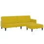 Zweiplätziges Schlafsofa mit gelbem Samthocker. von , Sofas - Ref: Foro24-3258102, Preis: 325,13 €, Rabatt: %