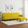 Zweiplätziges Schlafsofa mit gelbem Samthocker. von , Sofas - Ref: Foro24-3258102, Preis: 325,13 €, Rabatt: %