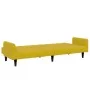 Zweiplätziges Schlafsofa mit gelbem Samthocker. von , Sofas - Ref: Foro24-3258102, Preis: 325,13 €, Rabatt: %