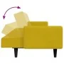 Zweiplätziges Schlafsofa mit gelbem Samthocker. von , Sofas - Ref: Foro24-3258102, Preis: 325,13 €, Rabatt: %