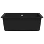 Kitchen sink with black granite overflow by vidaXL, Sinks - Ref: Foro24-147069, Price: 167,56 €, Discount: %