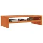 Solid pine wood monitor stand in brown wax finish, measuring 50x24x13 cm. by , TV Furniture - Ref: Foro24-847162, Price: 21,4...