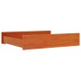 Cajones de cama 2 uds madera maciza de pino marrón cera de , Camas y accesorios - Ref: Foro24-847169, Precio: 78,98 €, Descue...