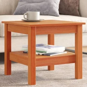 Massiver Kiefernholz-Couchtisch in brauner Wachsoberfläche, 45x45x40 cm. von , Couchtisch - Ref: Foro24-847174, Preis: 53,40 ...