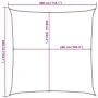 100% polyester oxford sail awning in sand color, 3x3 m. by , Umbrellas - Ref: Foro24-4000410, Price: 35,70 €, Discount: %