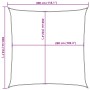 Sonnensegel aus 100% Polyester Oxford in Sandfarbe, 3x3 m. von , Sonnenschirme - Ref: Foro24-4000410, Preis: 36,41 €, Rabatt: %